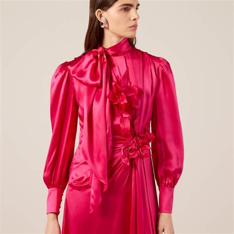 gucci pink silk dress|cute gucci dress.